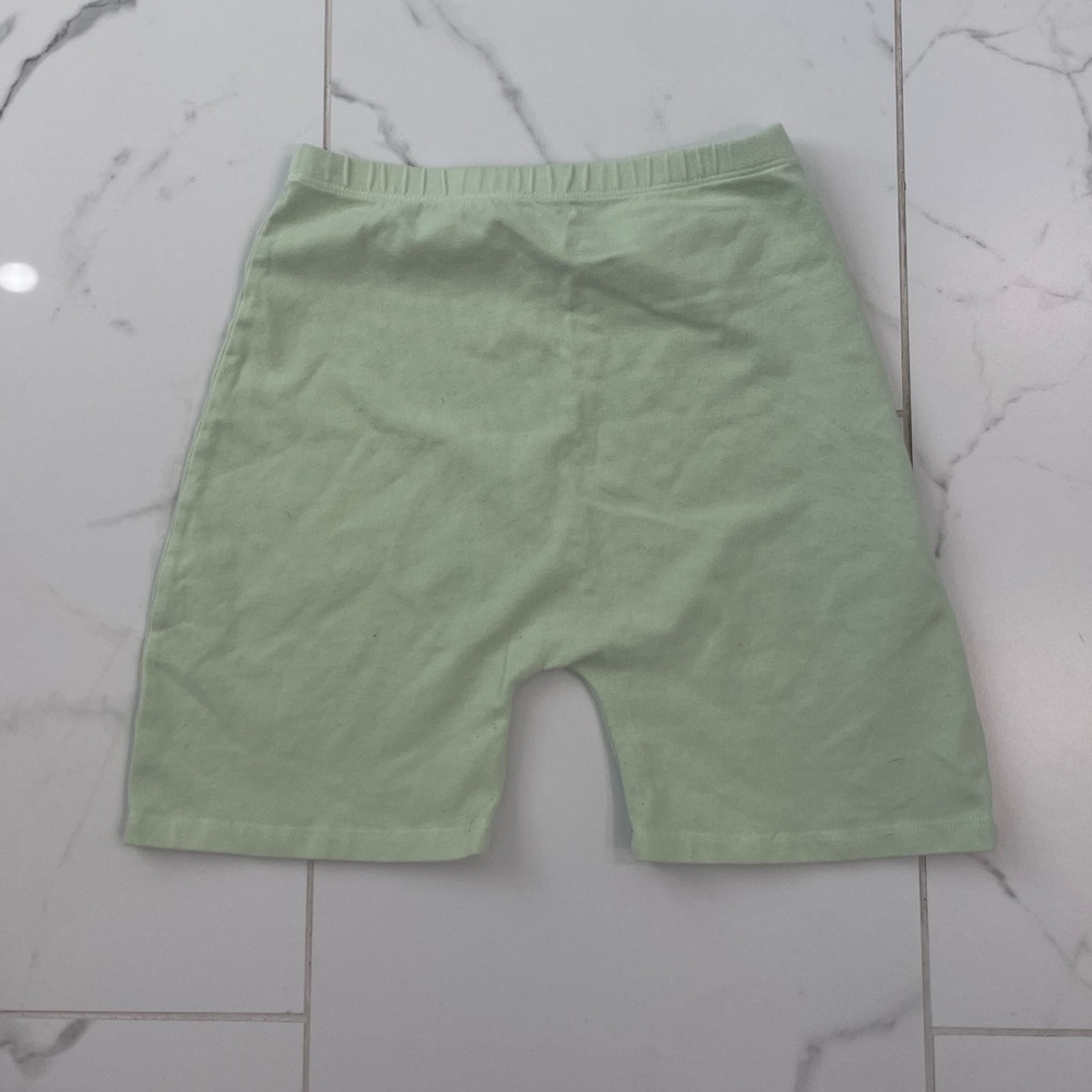 Green Biker Shorts